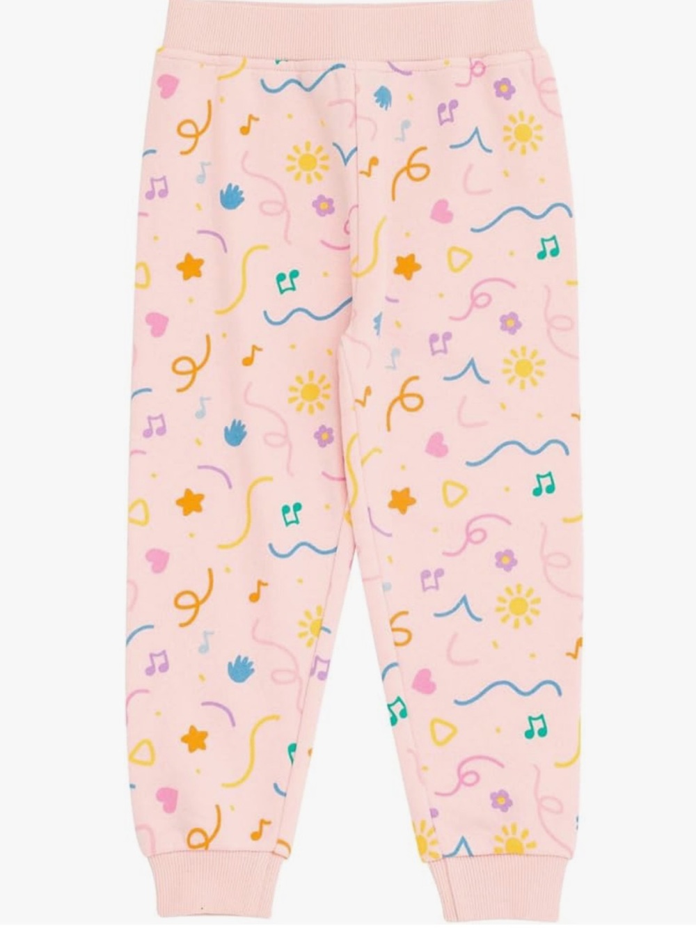 Ms. Rachel Girls' Pink Sunshine & Music Print Pajama Pants - Picture 3 of 4